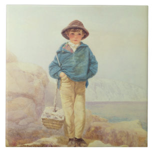 Junges England - ein Fisher-Junge Fliese