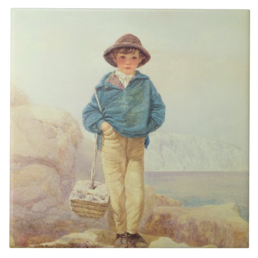 Junges England - ein Fisher-Junge Fliese (Vorderseite)