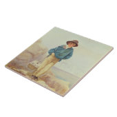Junges England - ein Fisher-Junge Fliese (Seite)