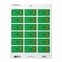 Junge's Gecko-Eidechsenleder Reptile Namensschilde Adressaufkleber