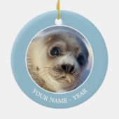 Junges Harfen-Siegel Keramikornament (Hinten)