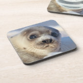 Junges Harfen-Siegel Untersetzer (Linke Seite)