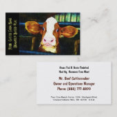 Junges Holstein-Kalbfleisch-Kalb Visitenkarte (Vorne/Hinten)