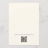 Junges Kapitel Beginnt QR-Code Brautparty Einladung (Rückseite)
