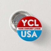 Junges kommunistisches Button der Liga-(YCLUSA) (Vorne & Hinten)