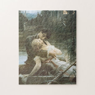 Junges Liebespaar (Liebevolle Umarmung mit Küssen) Puzzle