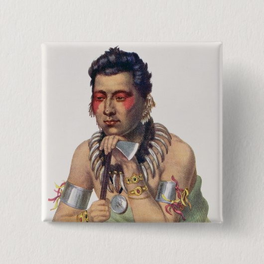Junges MA-Haben-Ka, Leiter des Iowas Button (Vorderseite)