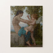 Junges Mädchen, das gegen Eros Bouguereau Puzzle (Vertikal)
