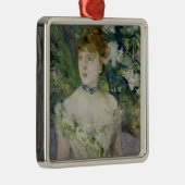 Junges Mädchen in einem Ballkleid, 1879 Silbernes Ornament (Rechts)