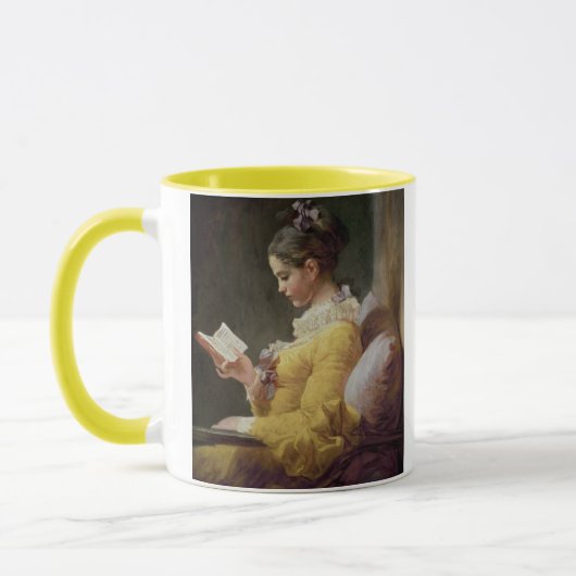 Junges Mädchen-Lesung, c.1776 Tasse (Links)