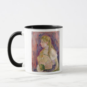 Junges Mädchen mit einem Fan, 1893 Tasse
