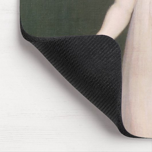 Junges Mädchen mit einer Puppe, 1838 Mousepad (Ecke)