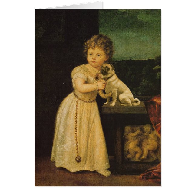 Junges Mädchen mit Mops (Vorne)