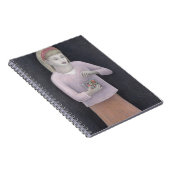 Junges Mädchen mit Süßigkeiten 2007 Notizblock (Rechte Seite)