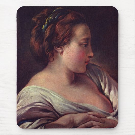 Junges Mädchen Mousepad (Vorne)