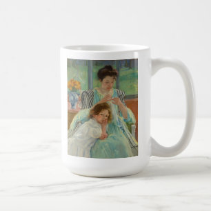 Junges Mutter-Nähen Kaffeetasse