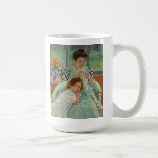 Junges Mutter-Nähen Kaffeetasse (Rechts)