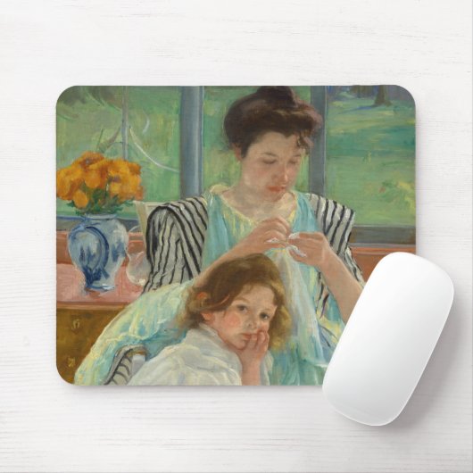 Junges Mutter-Nähen Mousepad (Mit Mouse)