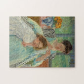 Junges Mutter-Nähen Puzzle (Horizontal)