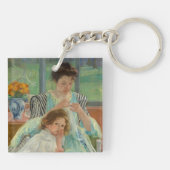 Junges Mutter-Nähen Schlüsselanhänger (Rückseite)