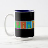 junges Perlhuhn Perlmuschel Zweifarbige Tasse (Links)