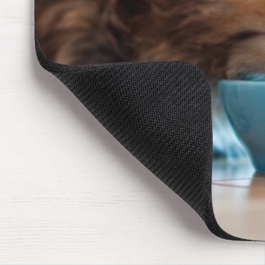 Junges persisches Kätzchen Mousepad (Ecke)