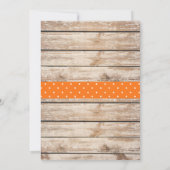 Junge's Pumpkin 1. Geburtstag Einladung (Rückseite)