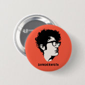 Junges Sandernista Button (Vorne & Hinten)