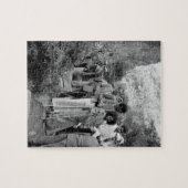 Junges Sathya Sai Baba auf Puzzlespiel Puzzle (Horizontal)