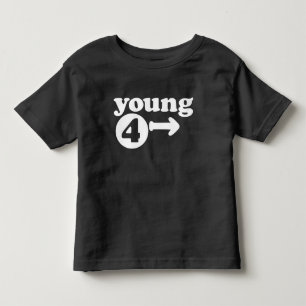 junges T-Stück des Geburtstages 4ever Kleinkind T-shirt