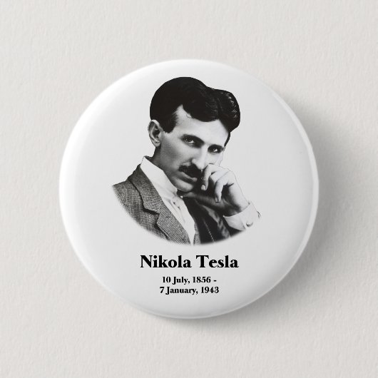 Junges Tesla Button (Vorderseite)