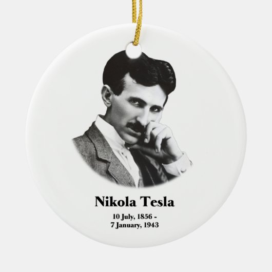 Junges Tesla Keramikornament (Vorne)
