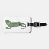 Junges verschleiertes Chamäleon, Chamaeleo Gepäckanhänger (Vorderseite horizontal)