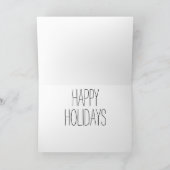 Junges Weihnachtskaninchen Feiertagskarte (Innenseite)