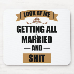 Jungfer-Shirt Betrunken Junggesellinnenabschied Ho Mousepad