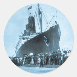 Jungfernfahrt der RMS Lusitania, 13. September 190 Runder Aufkleber