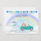 Jungfernfahrt mit Babydusche Einladung (Vorderseite)