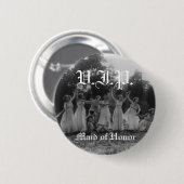 Jungfernhochzeitsfeier-Schmuck Button (Vorne & Hinten)