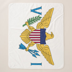 Jungferninseln der Vereinigten Staaten Flagge Sherpadecke