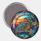 Jungferninseln Urlaubs-Souvenir  Magnet (Vorderseite/Rückseite)