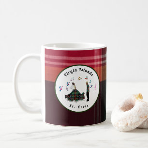 Jungferninseln USVI Madras Karo St. Croix VI Kaffeetasse