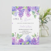 Jungfernparty im Zeichen blühender Liebe - Florale Einladung (Stehend Vorderseite)