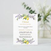 Jungfernschmaus lila Blumensträuße Zitronen Einlad (Stehend Vorderseite)