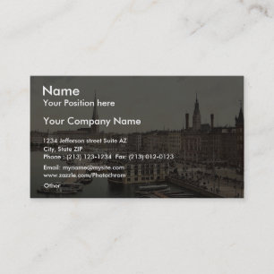 Jungfernsteig aus dem Norden, Hamburg, Deutschland Visitenkarte