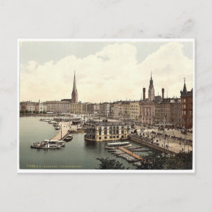 Jungfernsteig von Norden, Hamburg, Deutschland Postkarte