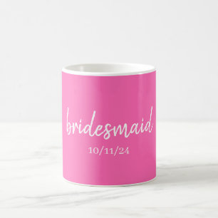Jungfernvorschlag Persönliches Hot Pink Kaffeetasse