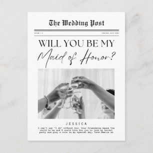 Jungfernvorschlag, USA anpassbare Zeitung Postkarte