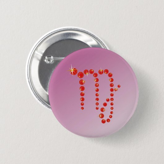 Jungfrau 23. August bis 23. September Buttons (Vorne & Hinten)