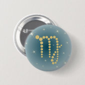 Jungfrau 23. August bis 23. September Buttons (Vorne & Hinten)