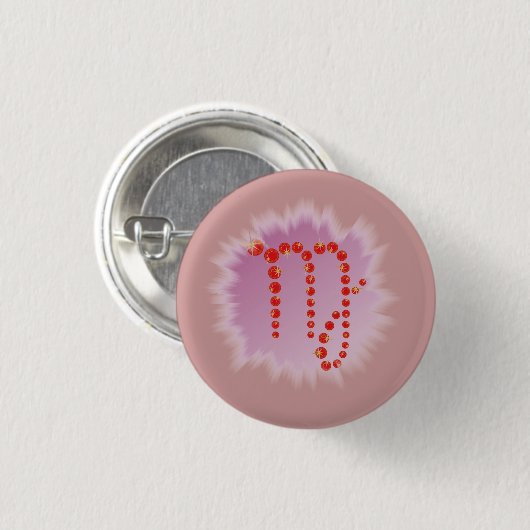 Jungfrau 23. August bis 23. September Buttons (Vorne & Hinten)